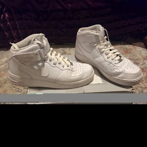 Nike Air Force 1 White High-Top Sneakers